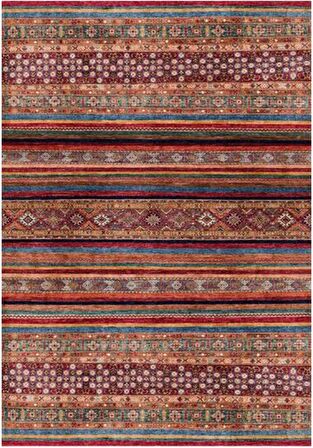 Çam Halı Gloria TD408 Multi Şal Desen Dokuma Saçaklı Kilim