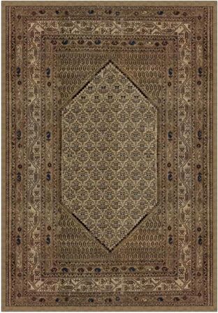 Çam Halı Gloria TD737 Bej Klasik Desen Dokuma Saçaklı Kilim