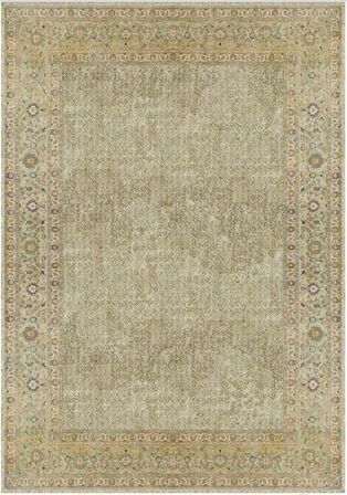 Çam Halı Gloria TD115 Su Yeşili Klasik Desen Dokuma Saçaklı Kilim