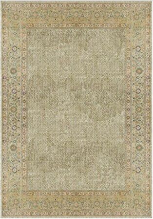 Çam Halı Gloria TD115 Su Yeşili Klasik Desen Dokuma Saçaklı Kilim