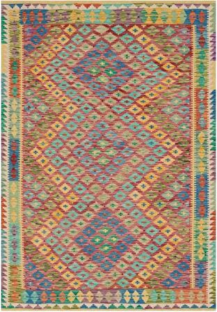 Çam Halı Gloria TD411 Multi Etnik Desen Dokuma Saçaklı Kilim