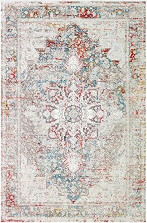 Çam Halı Gloria TD674 Multi Klasik Desen Dokuma Saçaklı Kilim