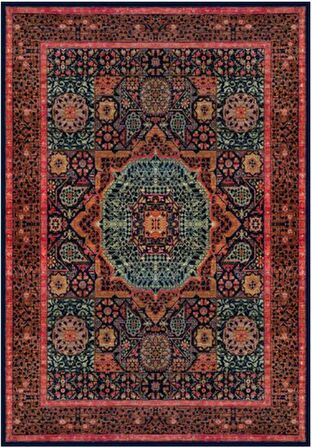 Çam Halı Gloria TD736 Multi Klasik Desen Dokuma Saçaklı Kilim