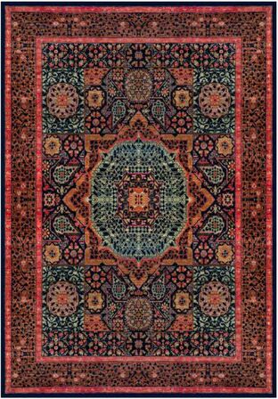 Çam Halı Gloria TD736 Multi Klasik Desen Dokuma Saçaklı Kilim