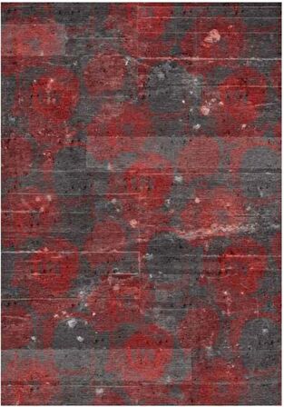 Çam Halı Gloria TD186 Kırmızı Modern Desen Dokuma Saçaklı Kilim