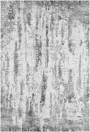 Çam Halı Gloria TD32902 Gri Modern Desen Dokuma Saçaklı Kilim