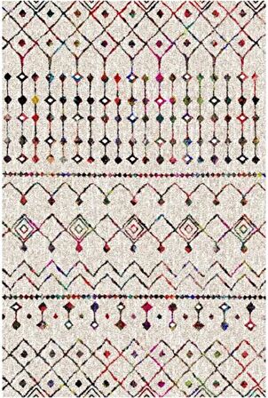 Çam Halı Gloria TD86204 Multi İskandinav Tarzı Dokuma Saçaklı Kilim