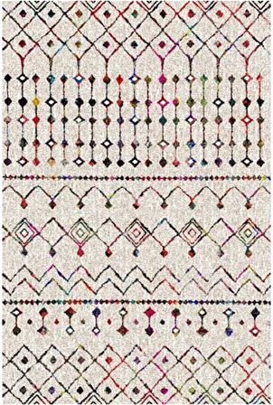 Çam Halı Gloria TD86204 Multi İskandinav Tarzı Dokuma Saçaklı Kilim