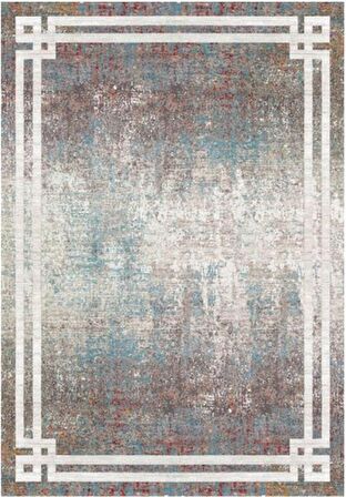 Çam Halı Gloria TD717 Multi Art Deco Modern Desen Dokuma Saçaklı Kilim