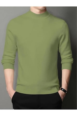 Slim Fit Yarım Balıkçı Yaka Triko Kazak