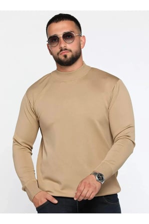 Slim Fit Yarım Balıkçı Yaka Triko Kazak