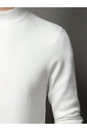 Slim Fit Yarım Balıkçı Yaka Triko Kazak