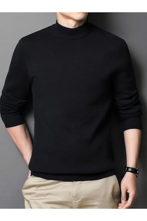 Slim Fit Yarım Balıkçı Yaka Triko Kazak