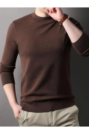 Slim Fit Yarım Balıkçı Yaka Triko Kazak