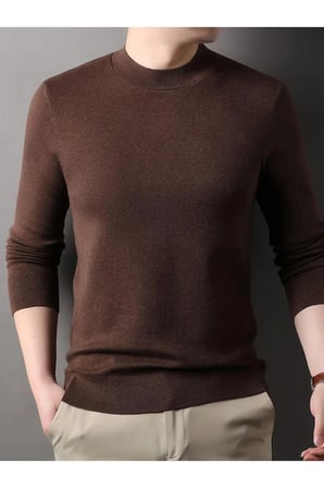 Slim Fit Yarım Balıkçı Yaka Triko Kazak