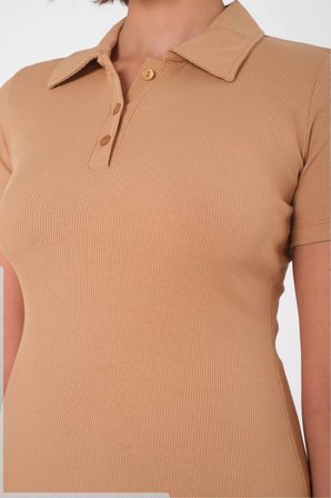 Polo Yaka, Kısa Kollu Elbise