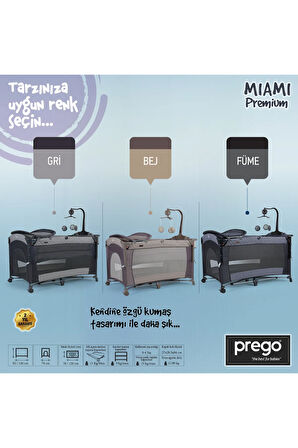 8040 Miami Premium Oyun Parkı 70x120 Cm Bej