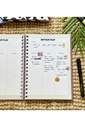 Mor Papatya My Planner Tasarımlı Konuşan Ajanda