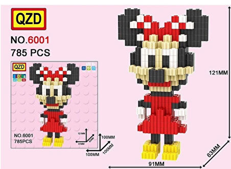 minnie mouse 785 parça mini blocks