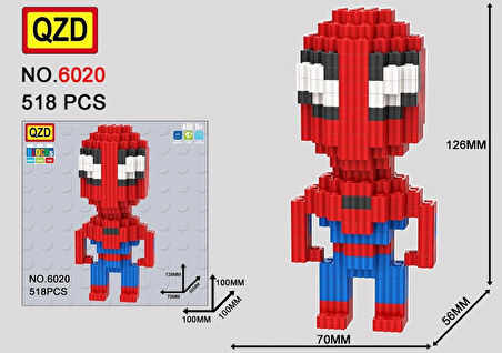 örümcek adam 518 parça mini blocks