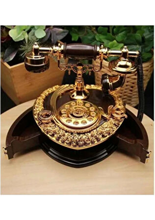 Nostaljik Polyester Telefon Müzik Ve Takı Mücevher Kutusu