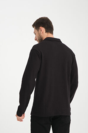 %100 Pamuk Uzun Kollu Erkek Sweatshirt - Konforlu Ve Şık
