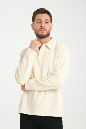 %100 Pamuk Uzun Kollu Erkek Sweatshirt - Konforlu Ve Şık