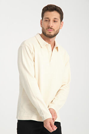 %100 Pamuk Uzun Kollu Erkek Sweatshirt - Konforlu Ve Şık