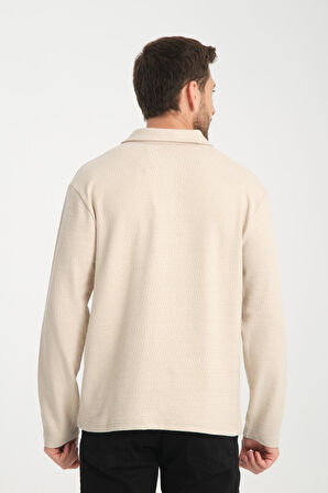 %100 Pamuk Uzun Kollu Erkek Sweatshirt - Konforlu Ve Şık