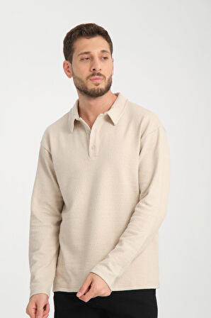%100 Pamuk Uzun Kollu Erkek Sweatshirt - Konforlu Ve Şık