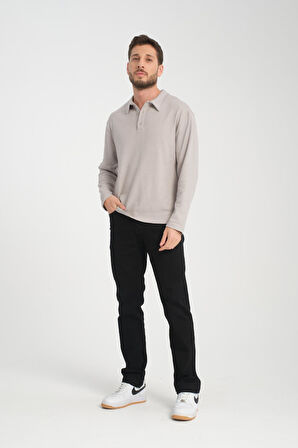 %100 Pamuk Uzun Kollu Erkek Sweatshirt - Konforlu Ve Şık