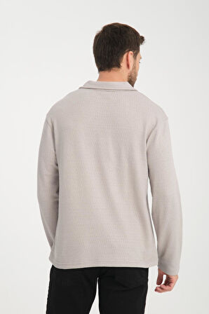 %100 Pamuk Uzun Kollu Erkek Sweatshirt - Konforlu Ve Şık