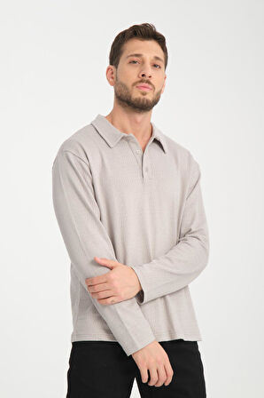 %100 Pamuk Uzun Kollu Erkek Sweatshirt - Konforlu Ve Şık