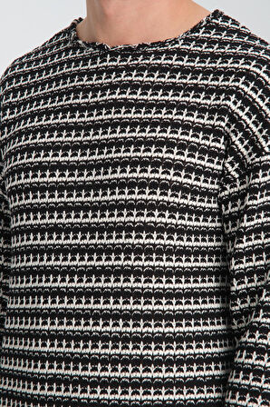 %100 Pamuklu Uzun Kollu Erkek Kazak - Modern Kesim