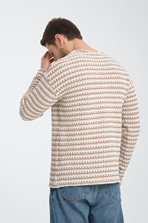 %100 Pamuklu Uzun Kollu Erkek Kazak - Modern Kesim