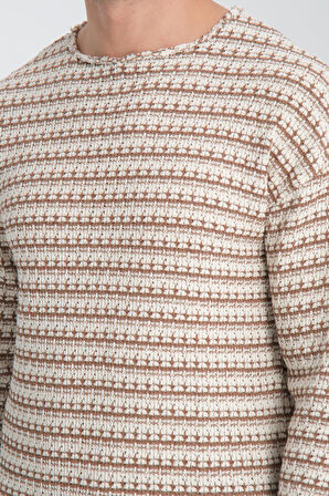 %100 Pamuklu Uzun Kollu Erkek Kazak - Modern Kesim