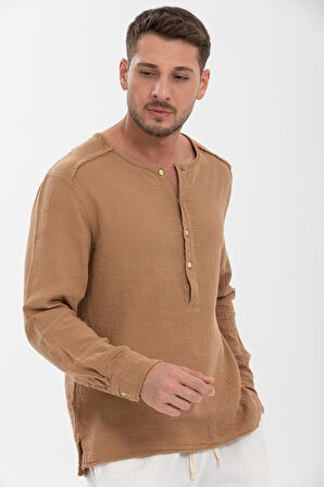 Erkek %100 Pamuklu Gömlek - Konforlu Ve Şık Tasarım, Her Mevsim Kullanıma Uygun