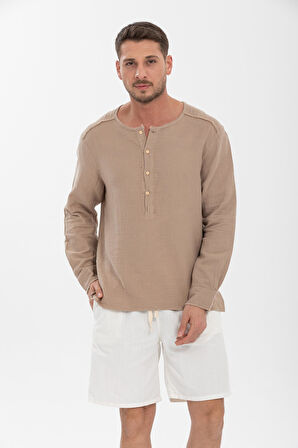 Erkek %100 Pamuklu Gömlek - Konforlu Ve Şık Tasarım, Her Mevsim Kullanıma Uygun