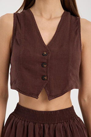 %100 Pamuk Yazlık Şort Ve Yelek Seti - Özel Tasarım