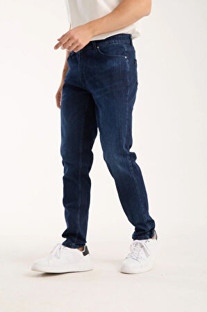Erkek Slim Fit Likralı Kot Pantolon %98 Pamuk %2 Elestan