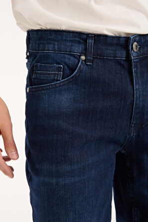 Erkek Slim Fit Likralı Kot Pantolon %98 Pamuk %2 Elestan