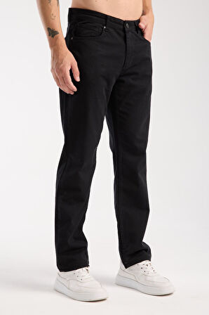 Erkek Regular Fit Esnek, Rahat Kesim Jean (%98 Pamuk, %2 Lycra) Denim Pantolon 