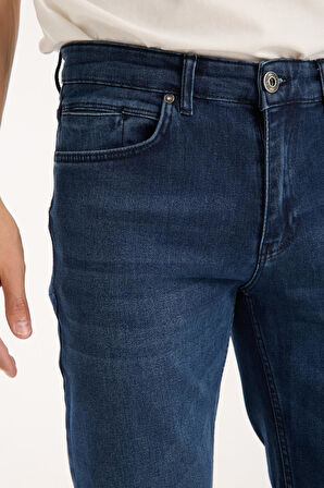 Erkek Kot Pantolon Jean Regular Fit Pamuklu Esnek Straight Leg Denim - %98 Pamuk 52 Lycra