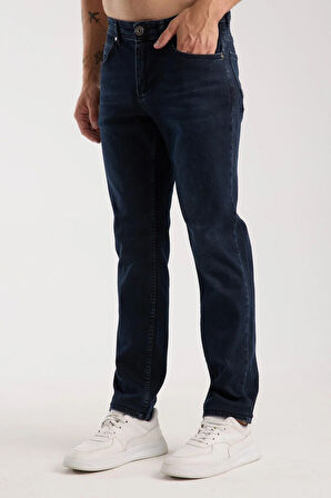 Erkek Slim Fit/Normal Kesim Jean Pantolon - Esnek (%2 Elastan) ve Pamuklu (%98) 