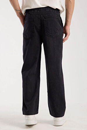  %100 Pamuk İpli Bağlamalı Bol Kesim Pantolon 