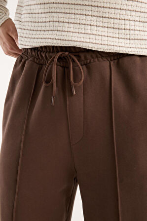 %100 Pamuk Bağcıklı Bel Bol Kesim Baggy Pantolon