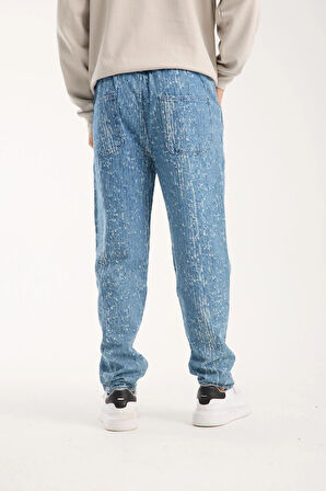 %100 Pamuk Oversize Rahat Kesim Bağcıklı Bel Lastik Paça Jogger 