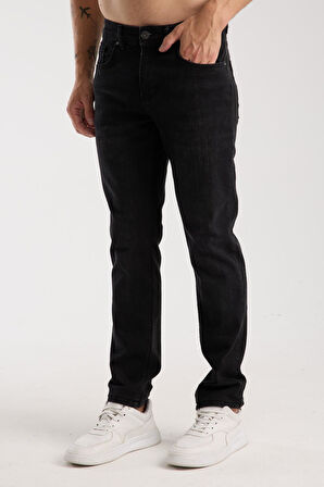 Streç Dar Paça Erkek Kot Pantolon - Esnek Likralı Slim Fit Jean - Konforlu Pamuklu Kumaş