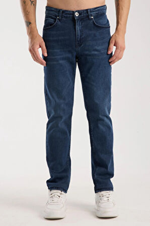 Erkek Slim Fit/Normal Kesim Jean Pantolon - Esnek (%2 Elastan) ve Pamuklu (%98) 