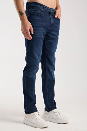Erkek Slim Fit/Normal Kesim Jean Pantolon - Esnek (%2 Elastan) ve Pamuklu (%98) 